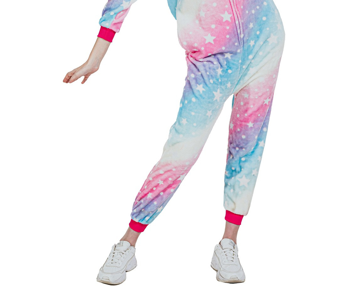 Costume for adult Unicorn (jumpsuit with hood), size S EOL